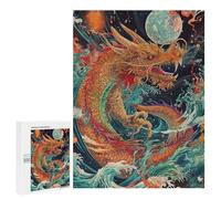 Dragon in Space Art Print Puzzle 1000 Pièces Educa Jouet en Bois Cadeau Unique Décoration Intérieure Jeu Éducatif Challenge Toy Adultes Et Enfants À Partir De 14 Ans 500 PCS