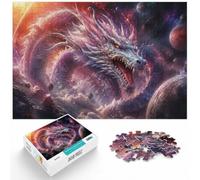 Dragon in The Universe, Puzzle Adulte avec 1000 Pièces, 1000pcs (75x50cm) | Comme idée cadeau de Noël : ce puzzle pour adultes de 1000 pièces offre une activité classique pour Noël.