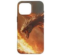 Dragon Inferno : La Colère du feu Ardent, Fantasy médiévale Coque pour iPhone 16 Pro Max