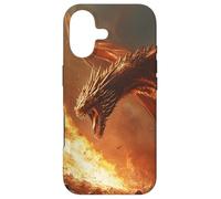 Dragon Inferno : La Colère du feu Ardent, Fantasy médiévale Coque pour iPhone 17