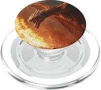 Dragon Inferno : La Colère du feu Ardent, Fantasy médiévale PopSockets PopGrip pour MagSafe