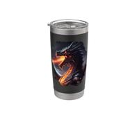 Dragon invincible cracheur de feu Gobelet isotherme en acier inoxydable double paroi