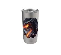 Dragon invincible cracheur de feu Gobelet isotherme en acier inoxydable double paroi