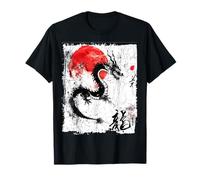dragon japan art aesthetic chinese asian retro kanji T-Shirt