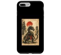 Dragon Japanese Samurai Warrior Vintage Graphic Ukiyo-e Art Coque pour iPhone 7 Plus/8 Plus
