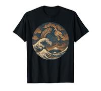 Dragon Japonais Cool Culture Japonaise Sumi-e Ink Art Retro T-Shirt