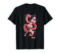 Dragon japonais en fleur de cerisier T-Shirt