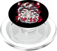 Dragon Japonais Kitsune Mythe du Renard à Neuf queues Art de PopSockets PopGrip pour MagSafe