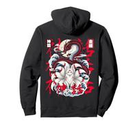 Dragon Japonais Kitsune Mythe du Renard à Neuf queues Art de Sweat à Capuche
