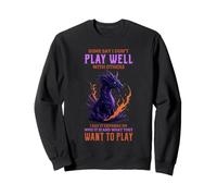 Dragon Joue Bien avec Les Autres Fantasy Attitude Humour Sweatshirt