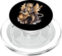 Dragon Joue de la Guitare Fantasy Creature Art PopSockets PopGrip pour MagSafe