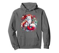 Dragon Kitsune japonais renard à neuf queues Sweat à Capuche