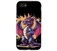 Dragon légendaire avec des lunettes de soleil pour une ambiance audacieuse Coque pour iPhone SE (2020) / 7 / 8