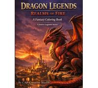 Dragon Legends: Realms of Fire: A Fantasy Coloring Book for Ages 9-12