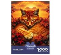 Dragon-Li 1000 Pieces Puzzle Pet Chat Puzzles The Art of Colour Décorations Familiales Cadeau Jouets Défi 70x50cm/1000pcs