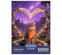Dragon-Li 1000 Pieces Puzzle Pet Chat Puzzles The Art of Colour en Papier pour La Cadeau Jouets Défi 70x50cm/1000pcs