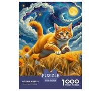 Dragon-Li 1000 Pieces Puzzle Pet Chat Puzzles The Art of Colour en Papier pour La Le Cadeau Parfait pour La Famille Et Les Amis Jouets Défi 38x26cm/1000pcs