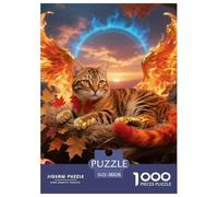 Dragon-Li 1000 Pieces Puzzle Pet Chat Puzzles The Art of Colour en Papier pour La Le Cadeau Parfait pour La Famille Et Les Amis Jouets Défi 38x26cm/1000pcs