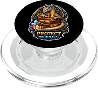 Dragon Library Guardian Garde Les Histoires en sécurité PopSockets PopGrip pour MagSafe