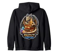 Dragon Library Guardian Garde Les Histoires en sécurité Sweat à Capuche