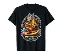 Dragon Library Guardian Garde Les Histoires en sécurité T-Shirt