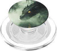 Dragon - Majestueuse bête Fantastique silencieuse des Marais Verts PopSockets PopGrip pour MagSafe