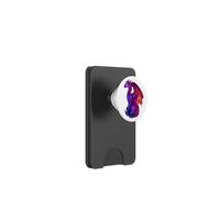 Dragon majestueux dans des Teintes Vives de Violet et Rouge Fantasy Art PopSockets PopWallet pour MagSafe