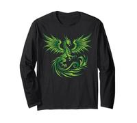 Dragon médiéval Vert Fantaisie Art Mythique Hommes Femmes Enfants Manche Longue