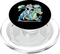 Dragon mignon avec cow-girl PopSockets PopGrip pour MagSafe