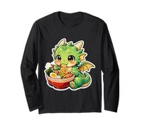 Dragon Mignon Mangeant Ramen Nouilles Amateurs de Soupe Enfants garçons Filles Manche Longue