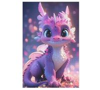 Dragon Mignon Puzzles en Bois 1000 Pièces pour Adultes, Matériaux Recyclables De Qualité Supérieure Puzzle, Jeu en Famille, 78×53cm
