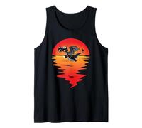 Dragon mignon vintage romantique Sunrise Sunset Dragon Débardeur