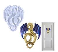 Dragon Moules en forme d'époxy - 3D Dragon Moules | Grands animaux statue en résine Casting Mold Home Office Craft Art Decor for Family | Wall Decoration Desktop Ornament Silicone Molds