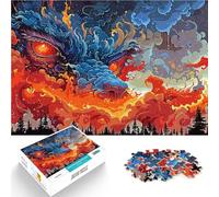 Dragon Mystique Puzzles pour Adultes 1000 pièces Jouets Jeux éducatifs Soulagement du Stress Excellent Cadeau pour Les Jeux 38x26cm