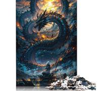 Dragon Mythical Fantasy Puzzle 1000 Pièces Educa Jouet en Bois Divertissement Créatif De l'art De La Décoration Jeu Éducatif Challenge Toy Adultes Et Enfants À Partir De 14 Ans 1000pcs (38x26cm)