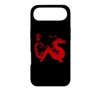 Dragon Mythique Chinois Rouge Calligraphie Tai Chi Coque pour iPhone Air