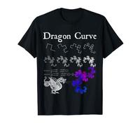 Dragon Nerdy Curve Fractal Chaos Math Physics Teacher Geek T-Shirt
