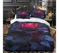 Dragon Noir Parure de Lit Microfibre Hypoallergique Imprimé en 3D Léger Bête fantastique Housse de Couette Fermeture Éclair Super Douce Respirante for Enfants Garçons Filles Double（200x200cm）