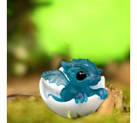 Dragon Nouveau-né dans L’œuf, œuf De Dragon Imprimé en 3D, Mini Figurine De Dragon, Bébé Dragon dans La Figurine en Coquille D’œuf, Ornements De Bureau De Statue De Dragon D’Art en Résine (Blue)