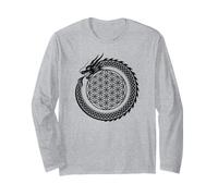 Dragon Ouroboros Fleur de Vie Géométrie Sacrée Manche Longue