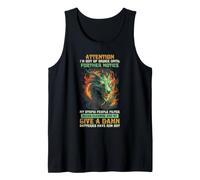 Dragon Out of Order Funny Fantasy Creature Humour Citation Débardeur
