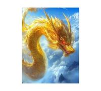 Dragon Peinture Numero Adulte Nuage Peinture Numero Enfant 80 x 60 cm, Activité Manuelle Adulte Painting by Numbers Imperméable Couleur Toile 36 Couleurs Acrylic Paint et Brush, Cadeau Femme 2YH-14425