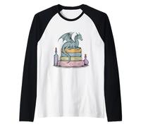 Dragon perché sur une pile de livres fantastiques romans rat de bibliothèque Manche Raglan