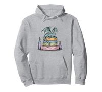 Dragon perché sur une pile de livres fantastiques romans rat de bibliothèque Sweat à Capuche