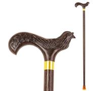 Dragon & Phoenix Collection Cane Marche en Bois avec Embout Caoutchouc Hommes et Femmes Ergonomique - Cadeau Personnes Âgées(Phoenix Head Style,Ht.145-150 cm)