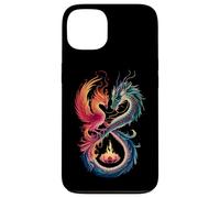 Dragon Phoenix Symbole Infini Yin Yang Balance Coque pour iPhone 13