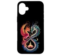 Dragon Phoenix Symbole Infini Yin Yang Balance Coque pour iPhone 16 Plus