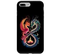 Dragon Phoenix Symbole Infini Yin Yang Balance Coque pour iPhone 7 Plus/8 Plus