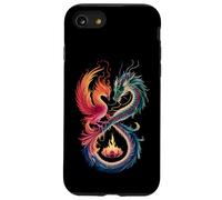 Dragon Phoenix Symbole Infini Yin Yang Balance Coque pour iPhone SE (2020) / 7 / 8
