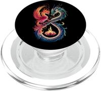 Dragon Phoenix Symbole Infini Yin Yang Balance PopSockets PopGrip pour MagSafe